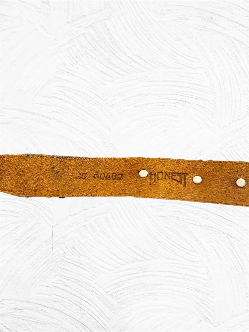Vintage Honest Leather & Brass Safari Animal Belt